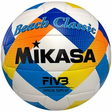 Piłka siatkowa plażowa Mikasa Beach Classic biało-