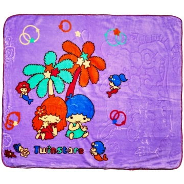 Pleds "Mazie" (violets), 90x100 cm /