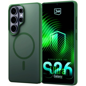 Samsung Galaxy S26 Ultra - 3mk Smoke MagCase Green