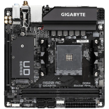 Gigabyte A520I AC mātes plate AMD A520 Ligzda AM4
