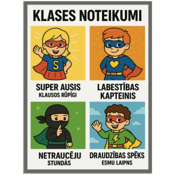 Citādāki klases noteikumi. Supervaroņu temats. Pir