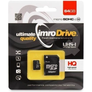 Atmiņas karte Imro microSD 64GB Class 10 with adap