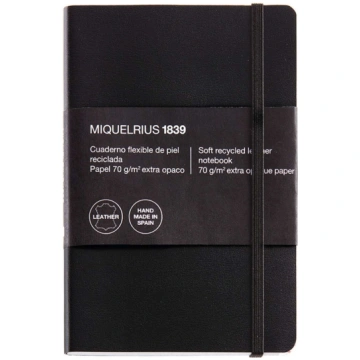 Miquelrius LEATHER1839 Notizbuch 104X150 SQU 5mm I