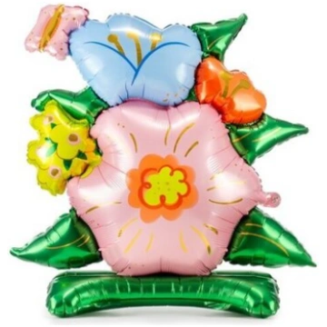 Celtniecības folijas balons Ziedi, 86 x 80,5 cm