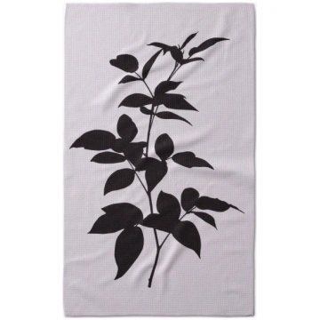 Geometry Raspberry Tea Towel