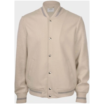 Gran Sasso Wool Bomber Jacket - Ivory / 52