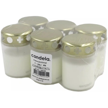Candela kapsētu sveces komplekts 6 gab., modelis 2