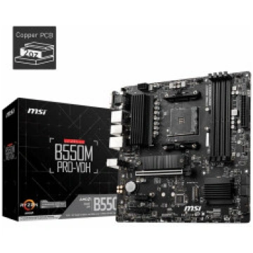 Mainboard MSI AMD B550 SAM4 MicroATX Memory DDR4 M