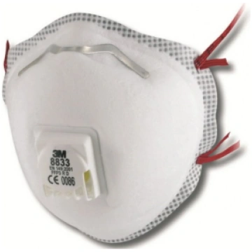 Respirators ar vārstu FFP3, 3M T8833