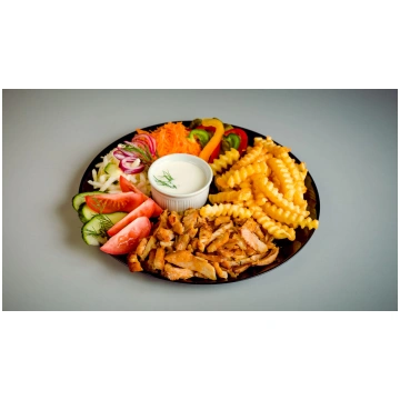 Mazais VISTAS Kebabs uz šķīvja