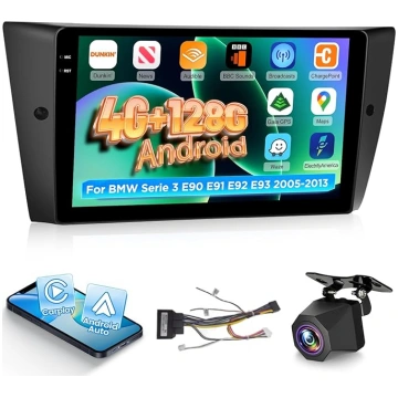 NHOPEEW 4+128G Android auto radio BMW Series 3 E90