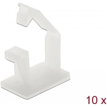 Delock Cable holder with locking clip self-adhesiv
