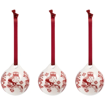 Ornament 5 cm red garnet 3-pack IITTALA