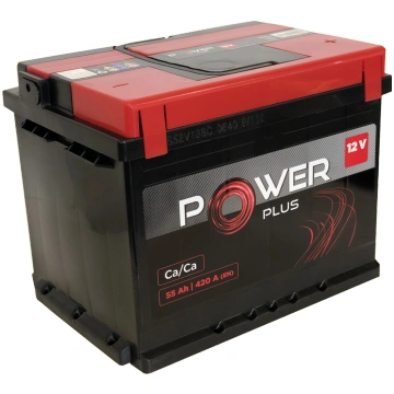 Akumulators Power Plus, 12 V, 55 Ah, 420 A