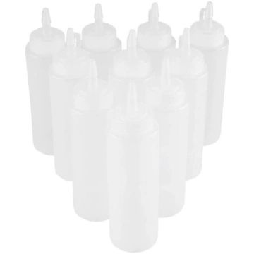 HERCHR 8 oz 240 ml, 10 plastmasas pudeles ar garšv
