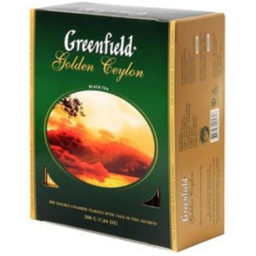 GREENFIELD Golden Ceylon melnā tēja 100x2g GF00581