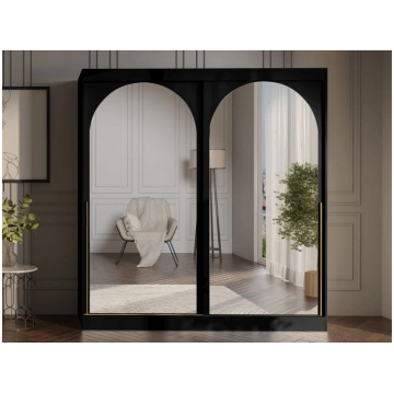 Skapis MODIN 200 cm (Melns) | www