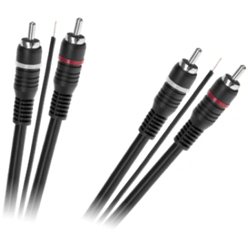 2 x RCA - 2 x RCA kabelis ar vadības vadu | Garums