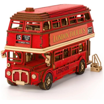 3D koka konstruktors London Tour Bus Robotime