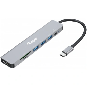 Equip USB-C 7 in 1 Multifunctional Adapter, HDMI 4