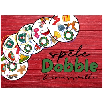 Spēle Dobble Ziemassvētki Pirmsskola
