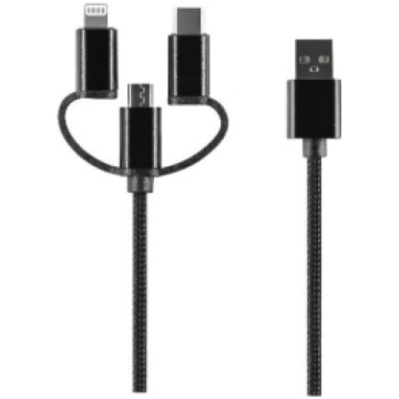 Setty 3in1 cable USB - Lightning + USB-C + microUS