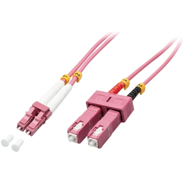 Lindy LC/SC OM4 1m 50/125µm Multimode Duplex Fiber