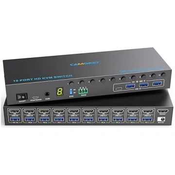 10-portu un 8-portu KVM komutators ar HDMI 4K@60Hz