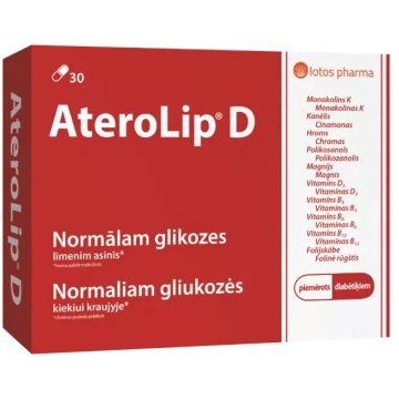 ATEROLIP D kapsulas, 30 gab