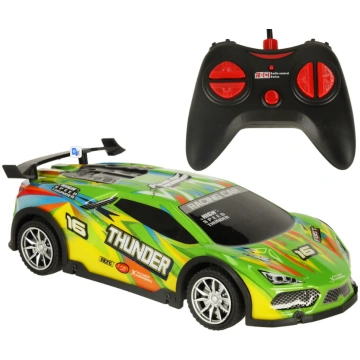 RoGer RC Toy Sport Car with Light Effects, 1:18 Sc
