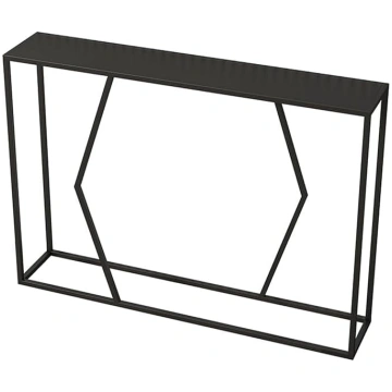 Modern Console Table, Black Console Table, Narrow 