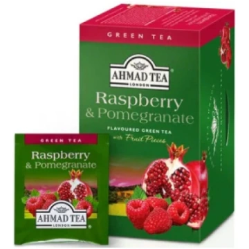 Tēja AHMAD Raspberry & Pomegranate, 20 tējas maisi