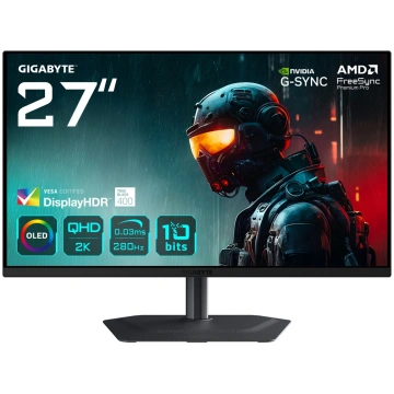 GIGABYTE MO27Q2A 27” OLED 2K QHD Gaming Monitor - 
