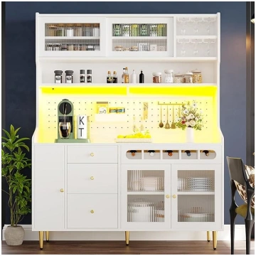 Kitchen Buffet 145 x 39 x 171 cm, Buffet Cabinet w