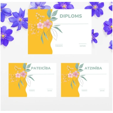 Diploms, pateicība, atzinība Pirmsskola