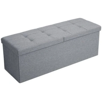 Sols SONGMICS ar šarnīra pārsegu, 110 cm, gaiši pe