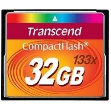 MEMORY COMPACT FLASH 32GB/133X TS32GCF133 TRANSCEN