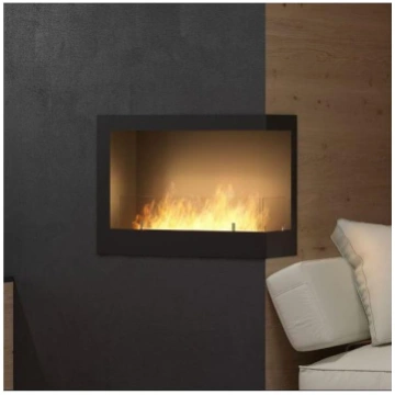 InFire - Stūra BIO Kamīns 45x60 cm 3kW melna
