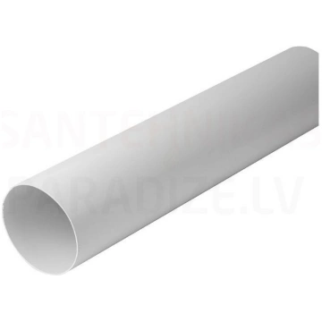 EUROPLAST apaļais kanāls plastmasas, Ø100mm, 1m A1