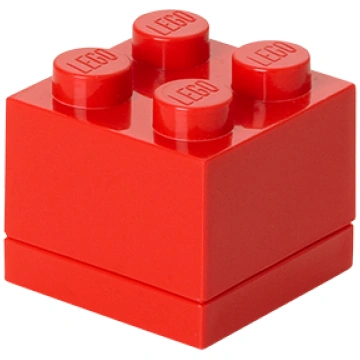 LEGO Brick Storage MINI 4 Red » Spēļu veikals