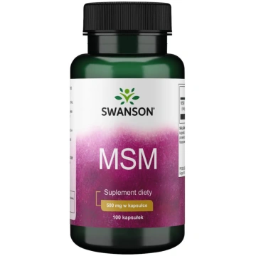 SWANSON sēra MSM - metilsulfonilmetāns 500 mg (100