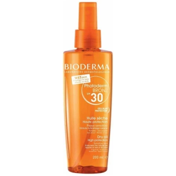 BIODERMA Photoderm BRONZ SPF 30+ sausā eļļa aizsar