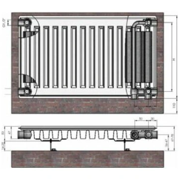 Radiators 11x500x600 Ventil Compact Termolux | 911