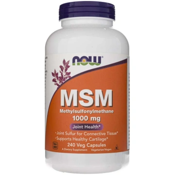 Now Foods MSM 1000 mg - 240 dārzeņu kapsulas
