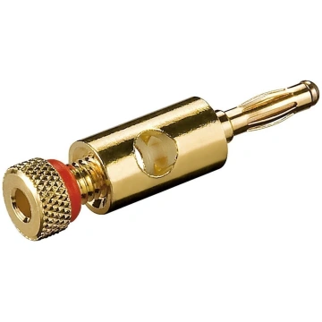 Goobay banana plug, red, 1 piece (11684)