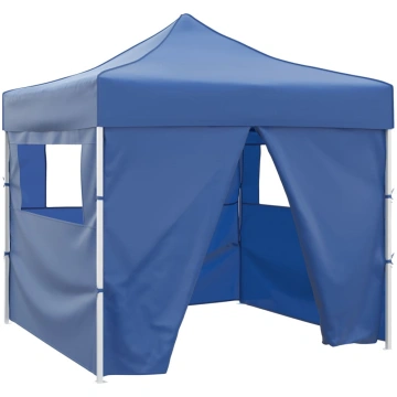 Saliekama telts, 3x3 m, 4 sienas, zila