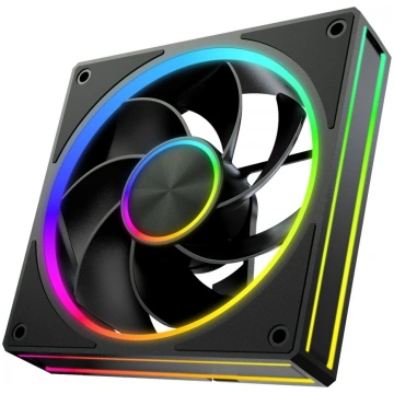 Fan VOLCANO LOOP REVERSE ARGB 120 Black MODECOM