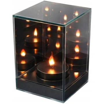 3D LED spoguļlampa ar liesmas efektu, taisnstūrvei