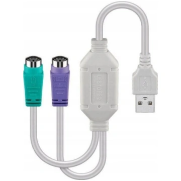 MicroConnect Microconnect USBA2XPS2 PS/2 0,3 m 2x 