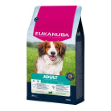 Eukanuba pieaugušo maza un vidēja šķirne. kas bagā